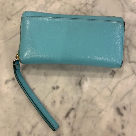Kate spade wallet turquoise color (Tiffany blue) - Picture 2 of 8